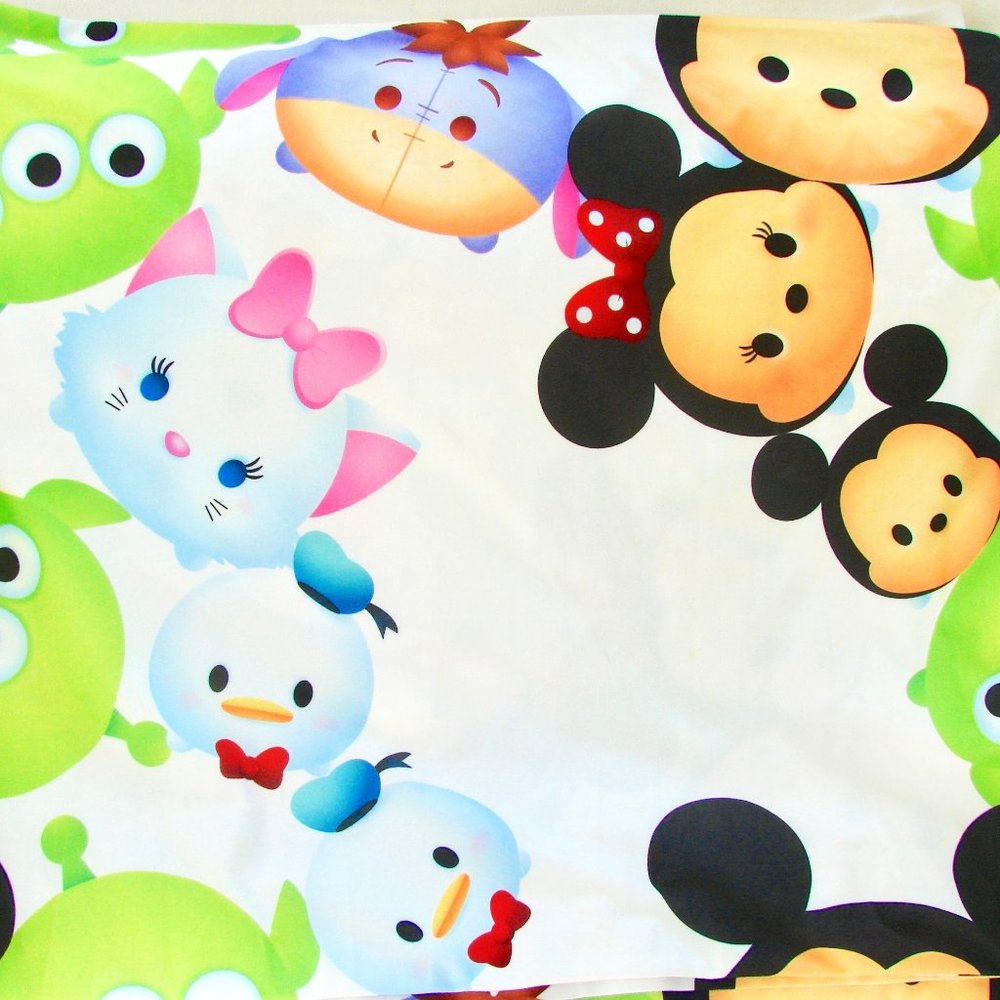 MadieBs Disney TSUM TSUM Disney Toddler TWIN Flat Bed Sheet